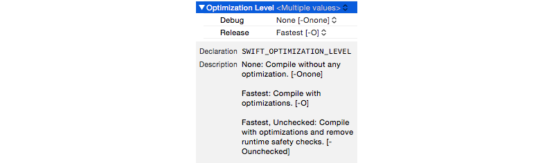 SWIFT_OPTIMIZATION_LEVEL